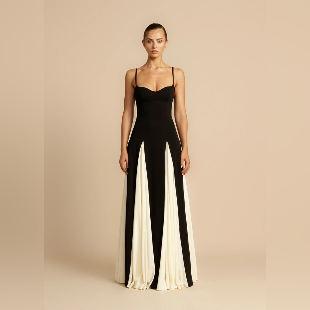Black and White Roxanne Formal Dress